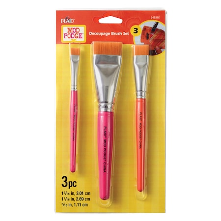 Plaid Plaid Mod Podge Flat Decoupage Brush Set 24781